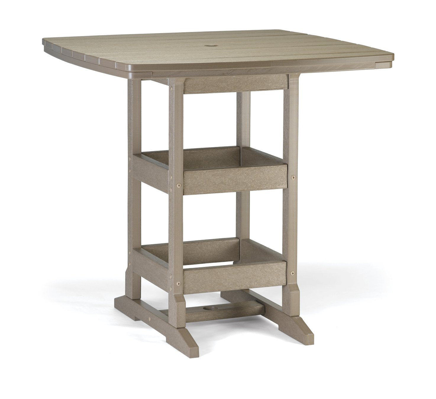 Bar Table - 42 inches Square - 41 inches Tall - Square Corners