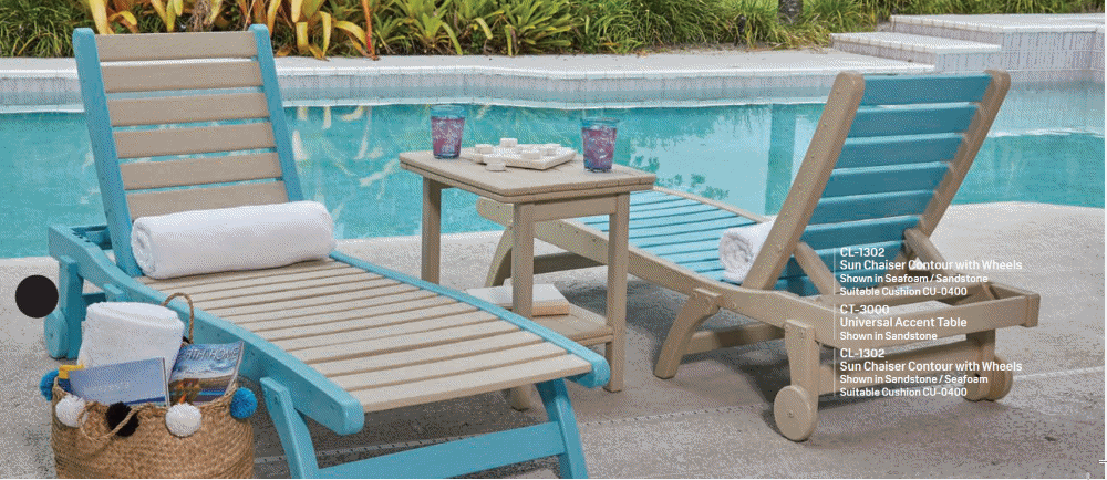 Adirondack chaise top lounge